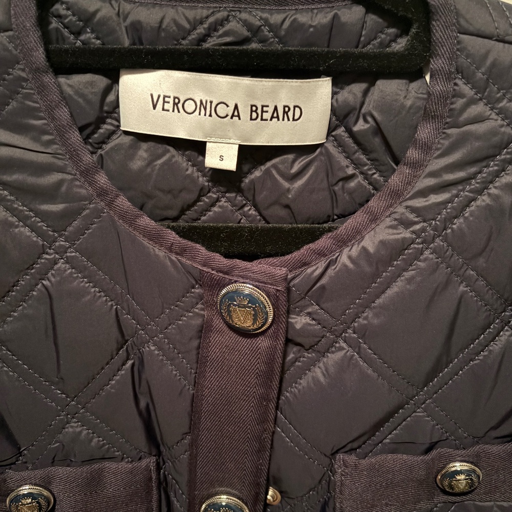 Veronica Beard Shalia Quilted Jacket in Navy - Picture 3 of 3